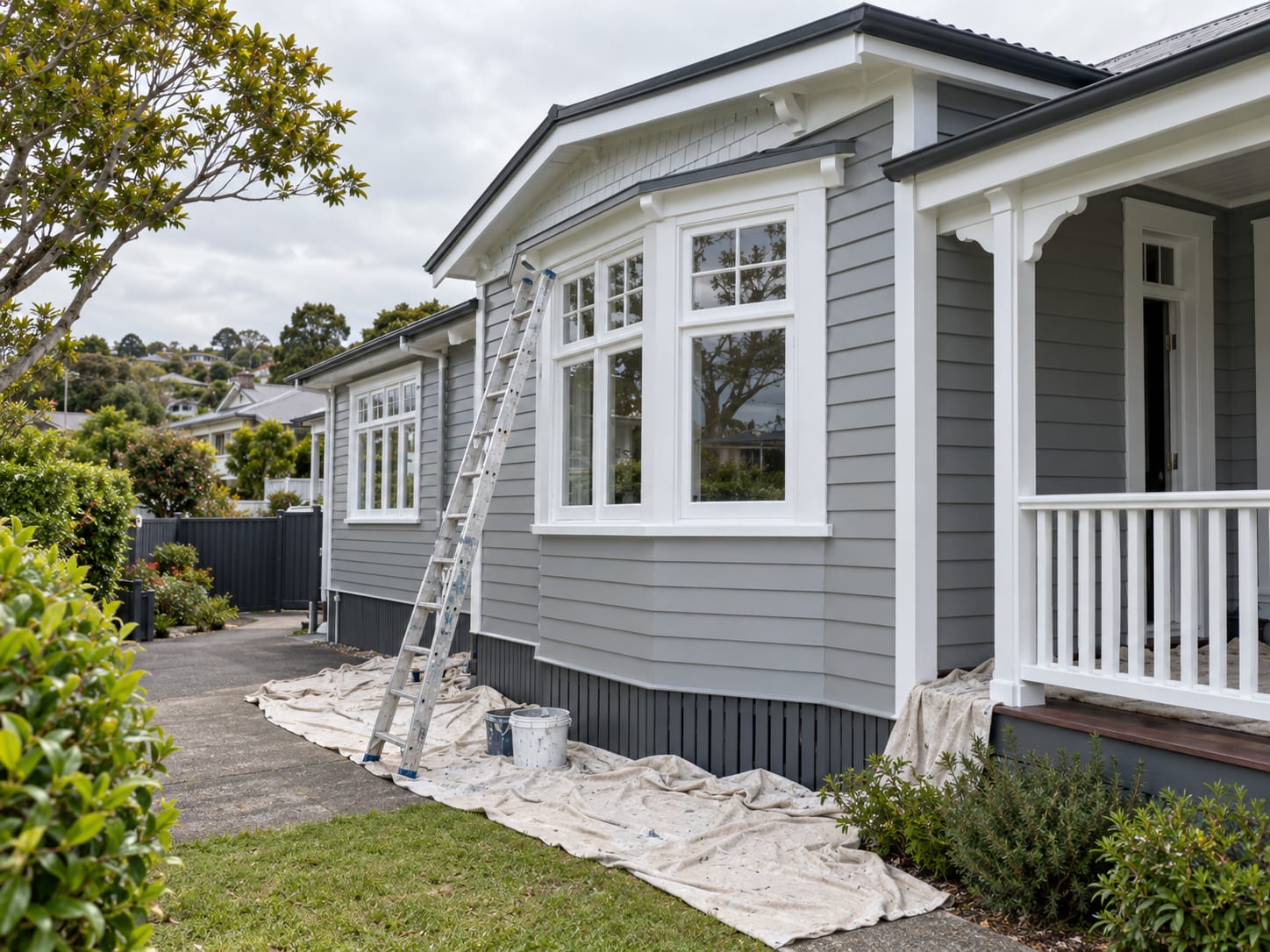 Exterior house painting in Eastern & Western Bays by Master Painter Kevin Painting & Decoration